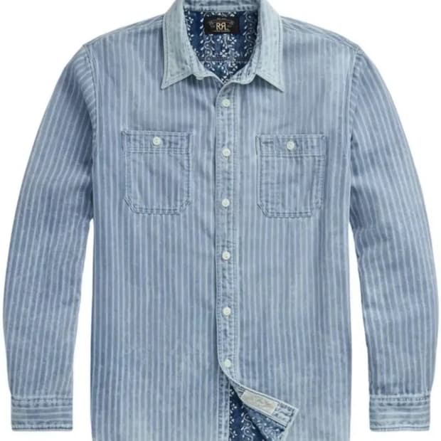 RRL 인디고 더블페이스 셔츠(M) 구해봅니다.