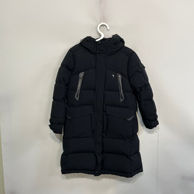 블랙야크 키즈 거위털 롱패딩 145 블랙