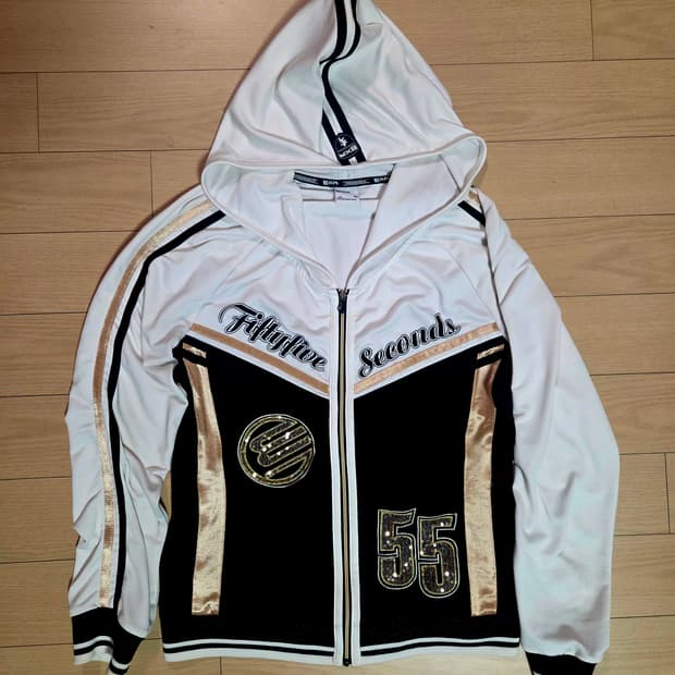 EXR 레이싱 져지 y2k 후드집업 블랙골드화이트 