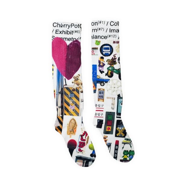 printing knee stocking/socks