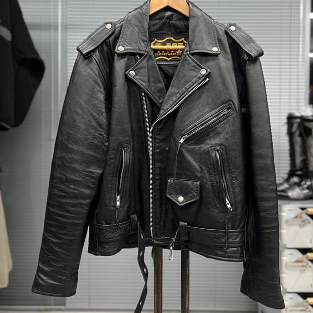 소가죽 더블라이더자켓 100 