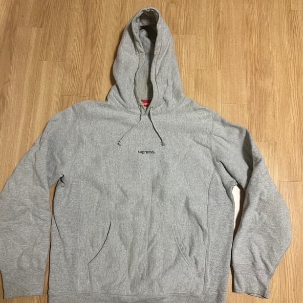 슈프림 자수 후드티 L
