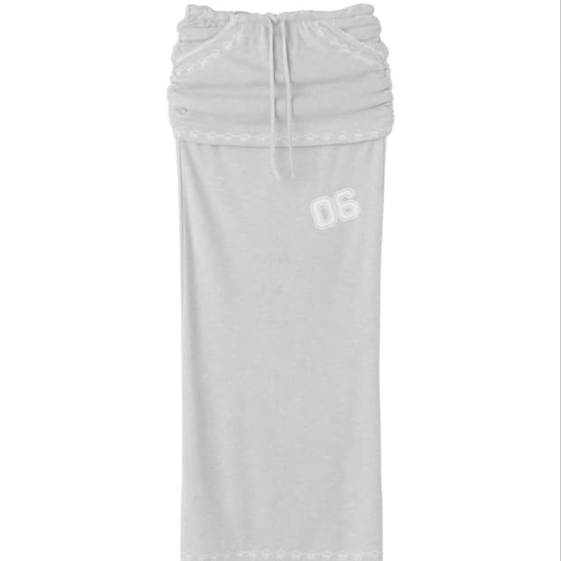 스컬프터 셔링 롱스커트