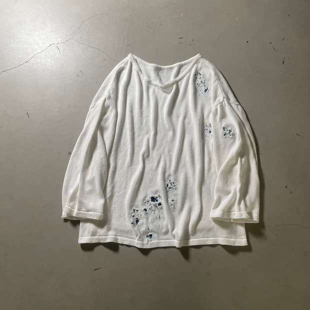 KZ ATELIER One-off Damaged Thermal Knit