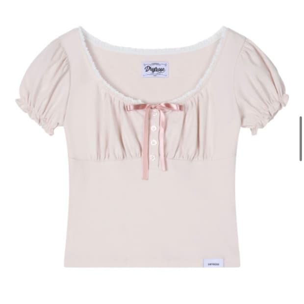 드라이로즈 도로시 셔링탑 핑크