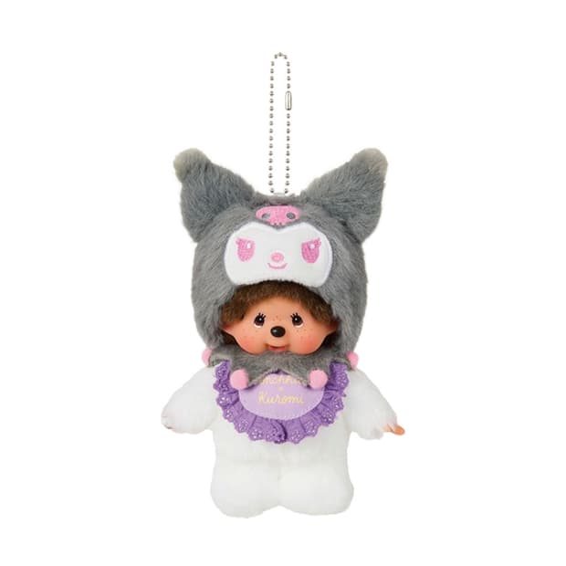 몬치치 x 산리오 캐릭터즈 쿠로미 치무탄 키체인