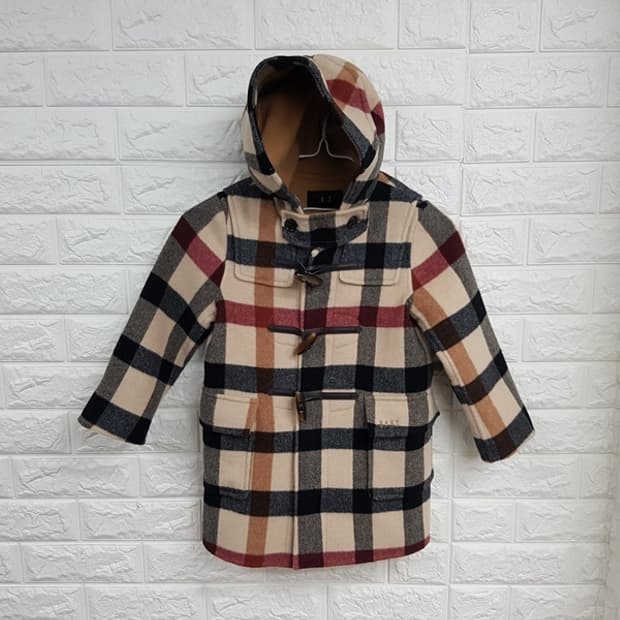 닥스 울 코트 키즈 110(5Y 체크 떡볶이) 