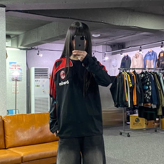 아디다스 08-09 AC 밀란 트레이닝탑 져지 B4389