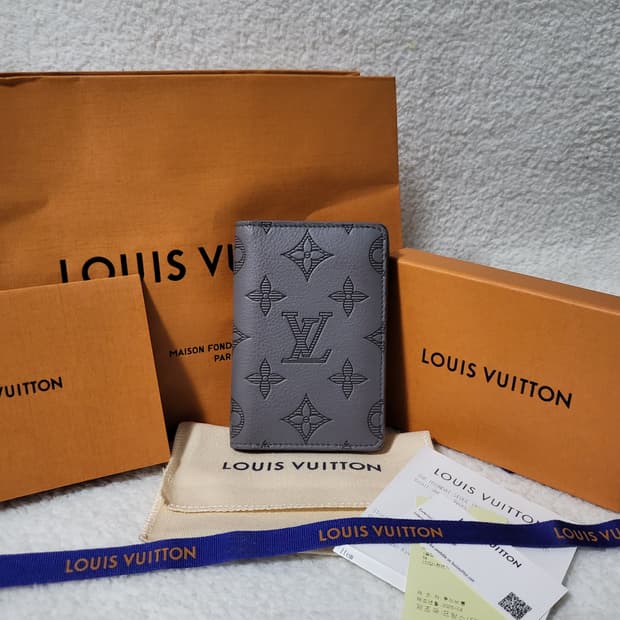 [신형/풀구성] 루이비통 쉐도우 오거나이저 카드지갑 그레이 