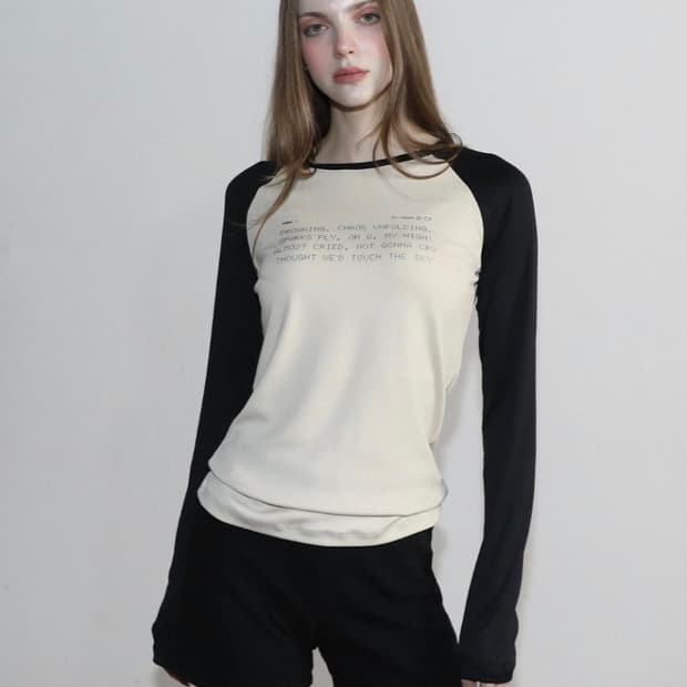 매고렌서울 Drowning 루즈핏 레글런 롱슬리브 베이지