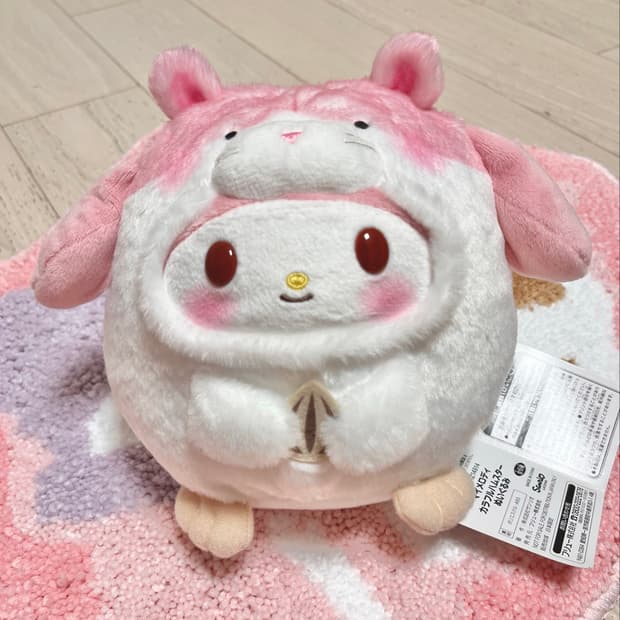 산리오 마이멜로디 컬러풀 햄스터 인형