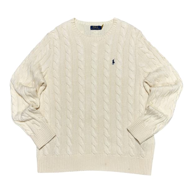 ✨ (바배) 폴로 랄프로렌 울 케이블 니트 