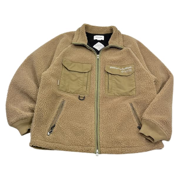 디스이즈네버댓 고어택스 쉐르파 후리스 자켓 탄 베이지