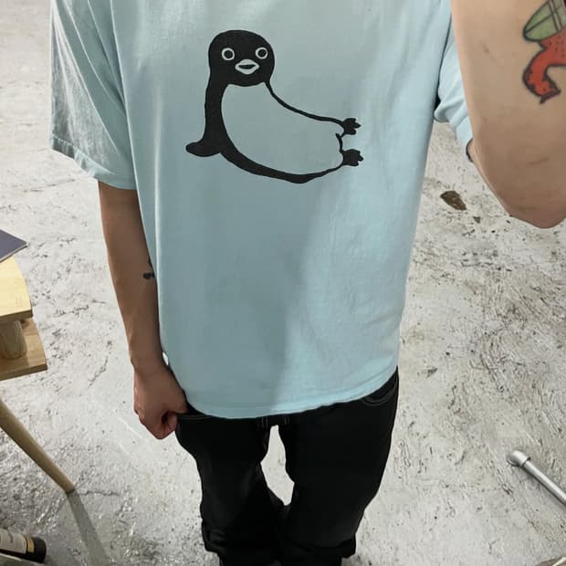 Graniph Suica 🐧 faded tee