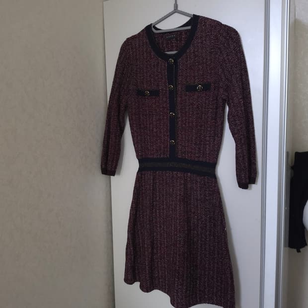 시슬리 트위드 원피스