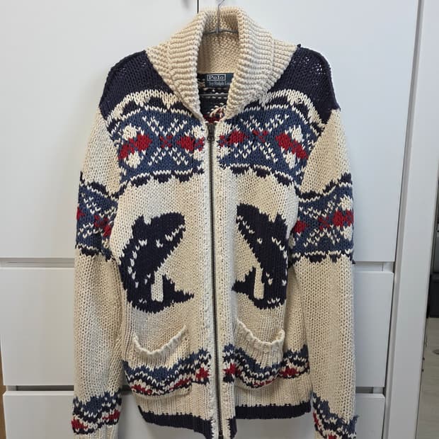 폴로 랄프로렌 코위찬 집업 가디건 M