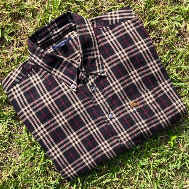 Burberry Nova Check Shirt (Black/Glod)