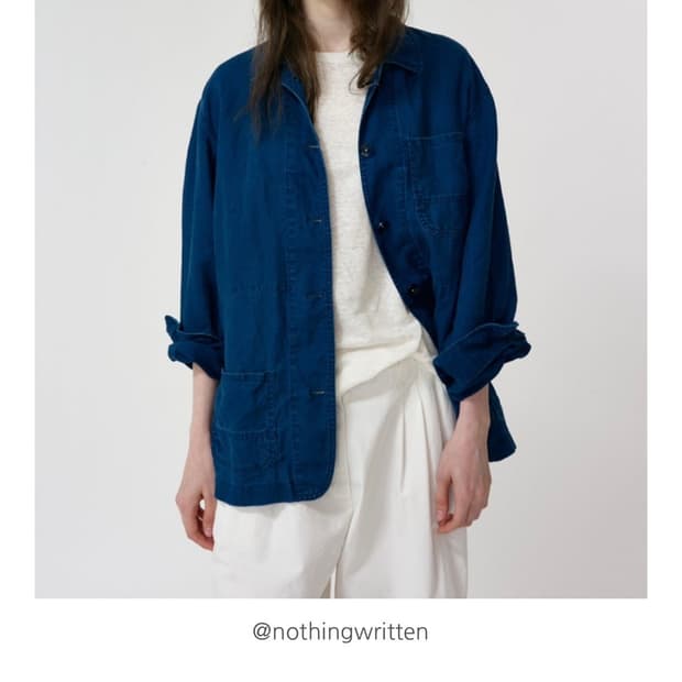 낫띵리튼 plain linen jacket