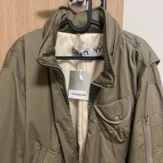 오픈yy openyy 코튼 카고 봄버 카키
