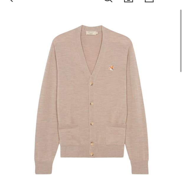 폭스헤드 메종키츠네 가디건