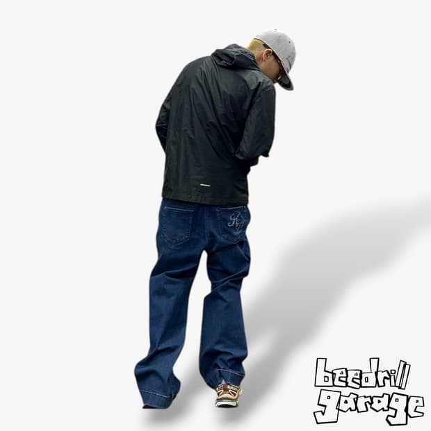 칼라거펠트 백로고 데님팬츠