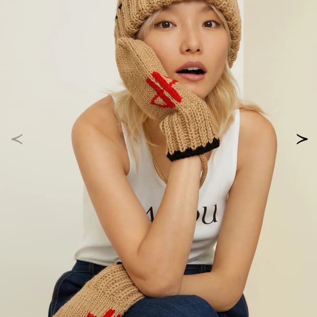 PATOU 파투 네쥬 울 미튼 장갑