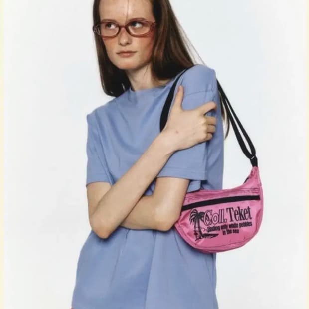 테켓 크로스백 핑크