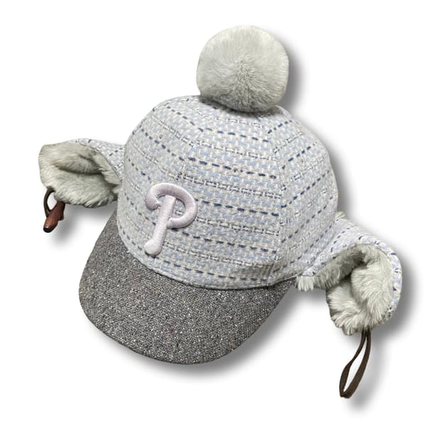 MLB 귀돌이 방울모자 이어플랩모자 털모자