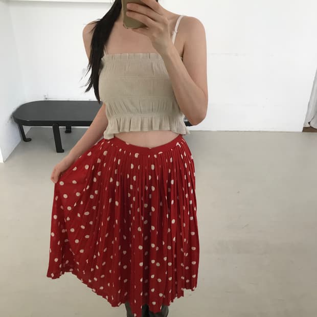 vintage red dot skirt