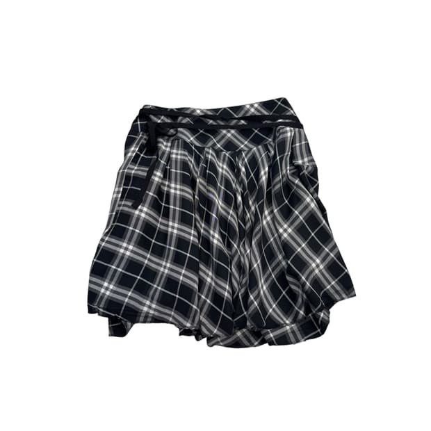 Burberry check midi skirt 