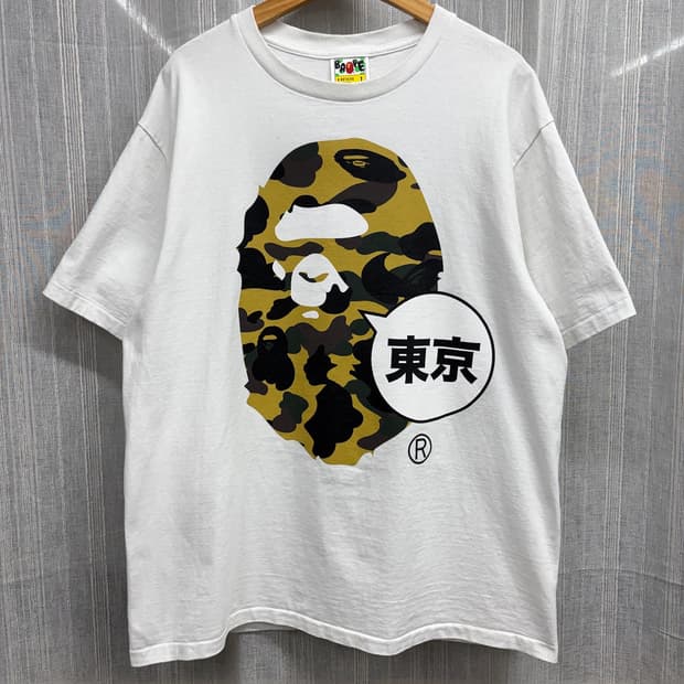 베이프 도쿄 시티 카모 빅헤드 반팔 티셔츠 