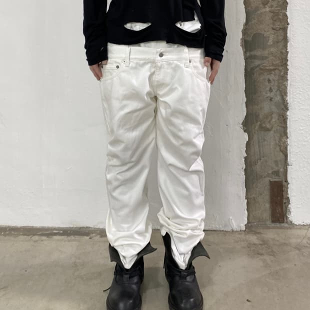 존 로렌스 설리반 더블 웨이스트 데님 팬츠