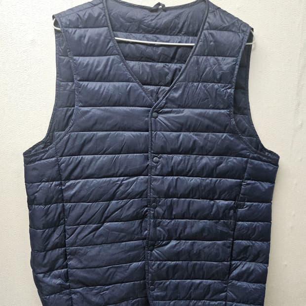 네이비 패딩 조끼 경량 패딩 베스트 L