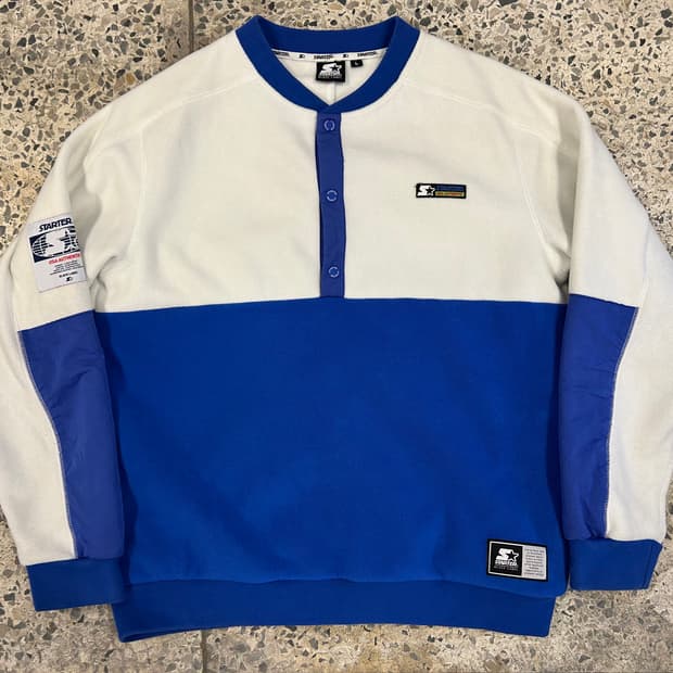 스타터 블랙라벨 USA 플리스 헨리넥 스웨트셔츠 size L