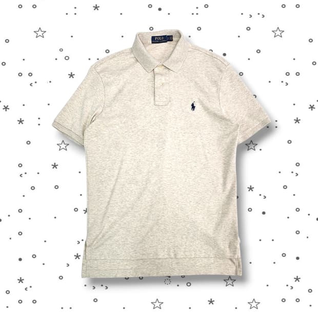 S POLO 폴로 랄프로렌 오트밀 반팔 카라 티셔츠