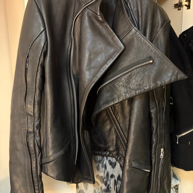 ekam 카우 레더 자켓