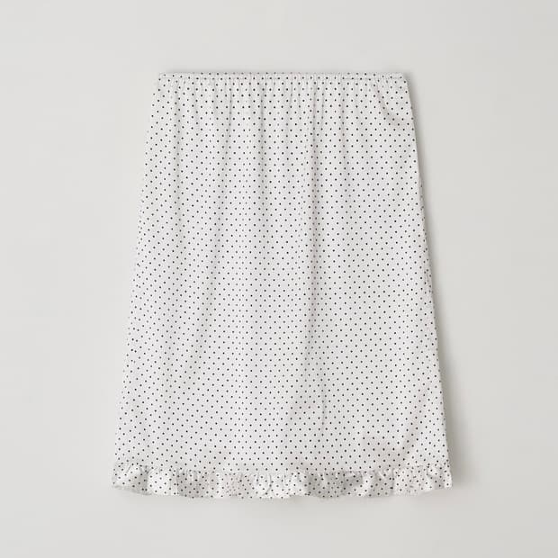 마조네 프릴레이어드 미디 스커트