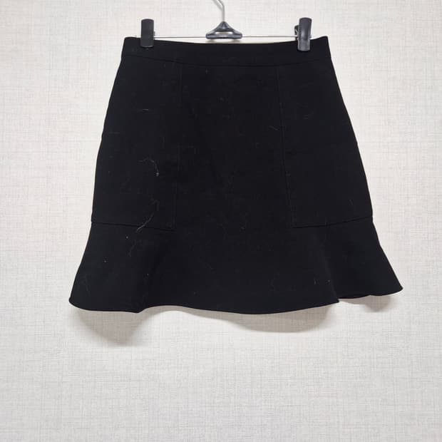 블랙 플레어 미니 스커트