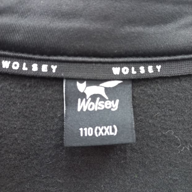 WOLSEY 남성 긴팔 카라티 XXL 블랙