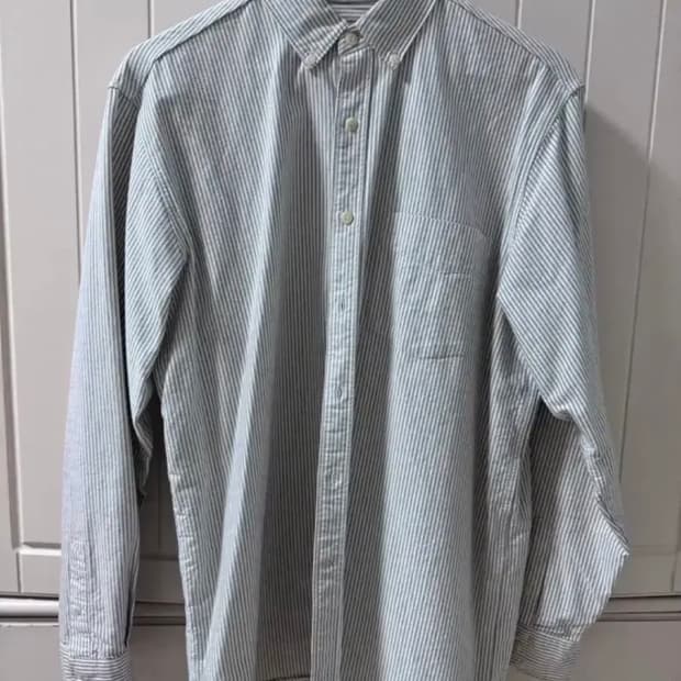 카키스 옥스포드 스트라이프 다운버튼 셔츠 m사이즈