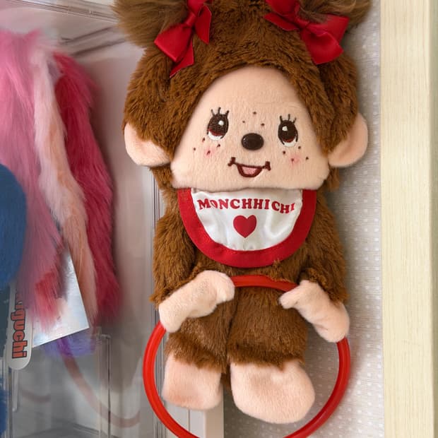 봉제 몬치치 수건걸이