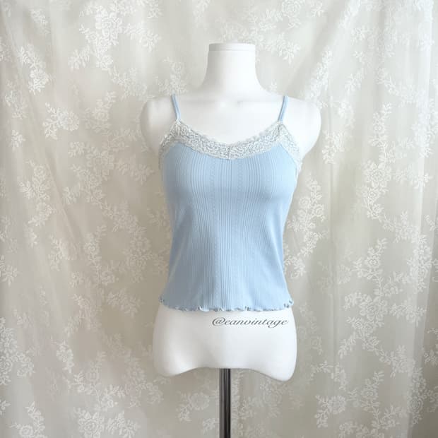 light blue lace sleeveless
