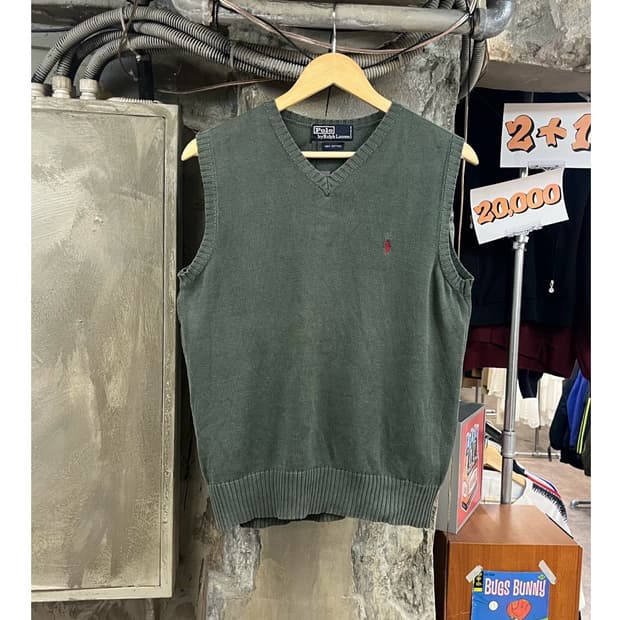 폴로 랄프로렌 니트 베스트 카키 #csz3724