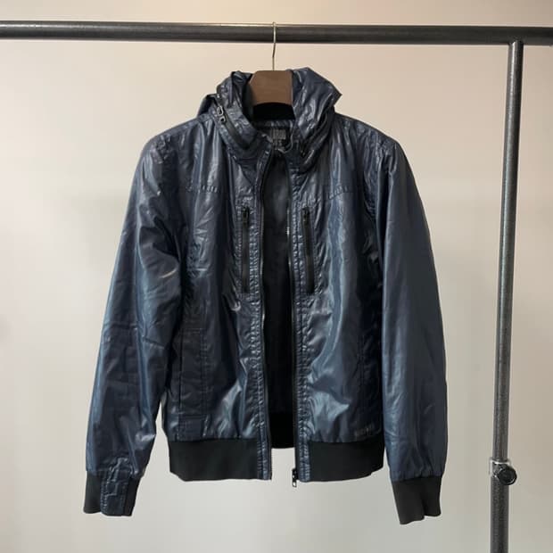 (L) Buckaroo 버커루 히든 후드 락시크 블루종 자켓
