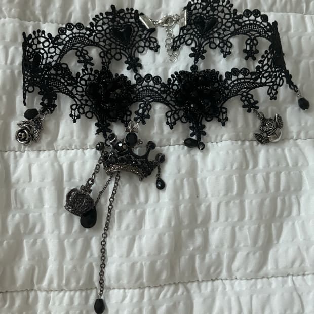 블랙 레이스 초커 판매