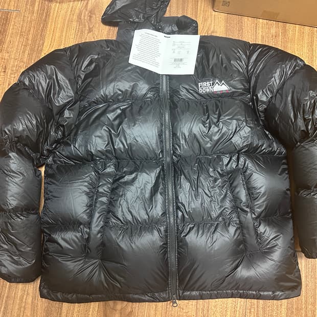 XL 퍼스트다운 라이트 버블 다운 자켓 패딩 블랙