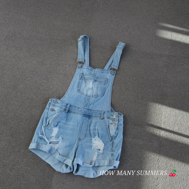 연청 반바지 멜빵 xs 