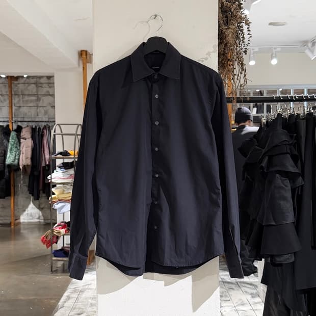 질샌더 블랙 클래식 셔츠