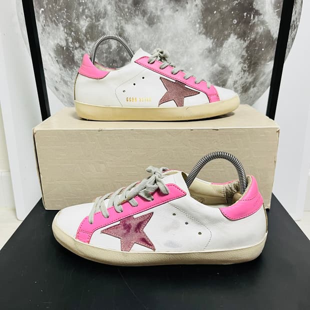  정품 37) 골든구스 핑크탭 스니커즈 235~240