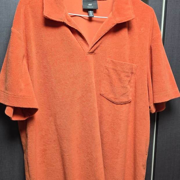 H&M 수건소재 카라티(테리소재)
